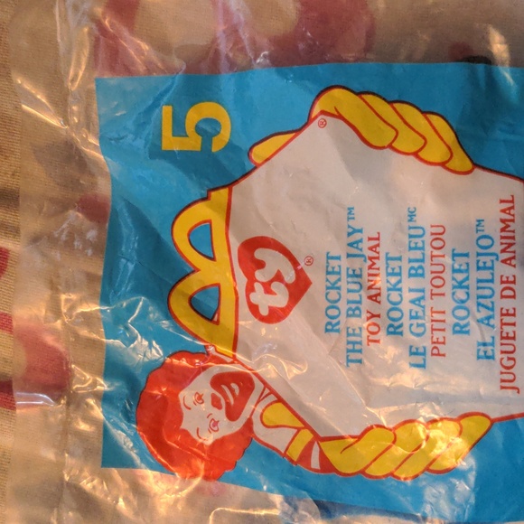Vintage Sealed Ty Mc Donalds Rocket The Blue Jay Toy Animal 1999 - Picture 2 of 7